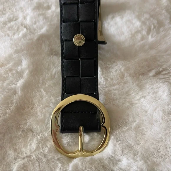 Steve Madden Woven Leather Belt - Picture 2 of 3